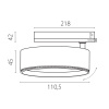 Трековый трехфазный светильник Quattro LED с управлением TRIAC Lightstar Alta Pro A5647TRIAC
