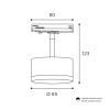 Трековый однофазный светильник Wolta Basic WTL-GX53/01B