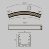 Радиусный профиль Maytoni Led strip ALM-3535R-B-D-45°-1.5M