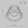 Встраиваемый светильник Maytoni Technical Alfa LED DL043-01-15W3K-RD-WB