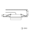Встраиваемый светильник Wolta Luce WDL-GX53/06W-R