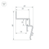 Профиль Arlight STRETCH-SHADOW-2000 BLACK A2-CONTOUR-PRO 039510
