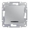 Переключатель одноклавишный с синей подсветкой Schneider Electric Sedna 16A 250V SDN1500260