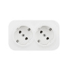 Розеточный блок двойной с/з со шторками Legrand Quteo 782237