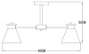 Люстра на штанге Arte Lamp Tyler A1031PL-5WH