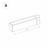 Трековый магнитный светильник Arlight MAG-FLAT-45-L205-6W Day4000 (BK, 100 deg, 24V, DALI) 046572