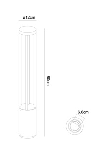 Ландшафтный светильник Arte Lamp Carcassa A4668PA-1BK