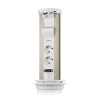 Блок розеток 12J (2 секции, USB type A+C + RJ45 + HDMI) беспроводная зарядка Mebax 00-00002598