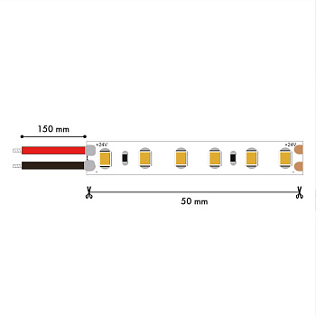 Светодиодная лента Favourite 24В SMD2835 14,4Вт/м 4000K 5м IP65 2001-41465