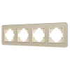 Рамка на 4 поста стеклянная Arlight FRM-OMALI-GS-4-GD 049703