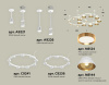 Комплект подвесного светильника Ambrella Light Techno Ring XR92211110 (A9221, A9226, C9241, C9236, N8144, N8124)