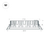 Встраиваемый светильник Arlight MS-MIST-BUILT-R187-21W Warm3000 (WH, 110 deg, 230V) 041612