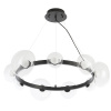Подвесная люстра Crystal Lux BOSQUE SP9 BLACK/TRANSPARENT