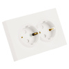 Розетка 2-местная СЗК Stekker 250В 16А Эмили RST16-5114-01ZK 50236
