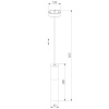 Уличный подвесной светильник Elektrostandard Glas 5602 TECHNO черный 4690389193569 a062780