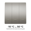 Выключатель кинетический 3кл., IP44, 2,4 ГГц, Smart, сер. Apeyron 04-80