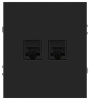Розетка Эра Arktik 16-3108-05 информационная двойная 2XRJ45 антрацит Б0070488