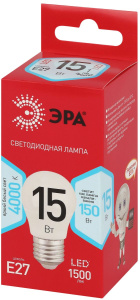 Лампа светодиодная Эра RED LINE LED P45-15W-840-E27 R 15Вт шар Б0070102