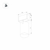 Трековый светильник для магнитного шинопровода Arlight Mag-Spot-25-R65-5W Warm3000 033676