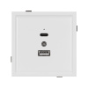 Механизм USB розетки Arlight SCT-TENDO-MUAC-PL-WH (5V, 3A, QC3) 054094