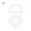 Встраиваемый светильник Arlight MS-ALORA-BUILT-R106-9W Day4000-MIX 048081