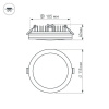 Влагозащищенный светильник Arlight LTD-115SOL-15W Warm White 020708