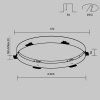 Рамка для встраиваемого светильника Maytoni Downlight DLA032-TRS90-W