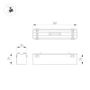 Трековый магнитный светильник Arlight MAG-VIBE-LASER-L101-6W Day4000-MIX (BK, 24 deg, 48V, TUYA Zigbee) 044188
