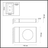 Уличный настенный светильник Odeon Light Como 6653/5WL