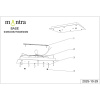 Основание потолочное 8L Mantra Modular Light Florones 9386
