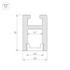Алюминиевый профиль Arlight ARH-Micro-0610-2000 Anod 036384