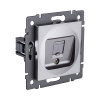 Розетка Ethernet RJ45 Cat.5, серый Kollinger REA-016GY для Aspekt, Eleganz, Reflex