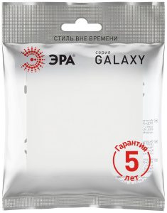 Переключатель Эра Galaxy 15-1103-08 10АХ-250В IP20 белый матовый Б0070644