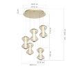 Каскадная люстра ST Luce Spine SL6136.233.01
