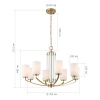 Подвесная люстра ST Luce Опал SL1403.303.08