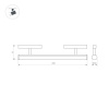 Трековый светильник Arlight Mag-Orient-Tube-Corner-L600-20W Warm3000 037350