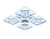 Потолочная светодиодная люстра Ambrella Light Acrylica Ice FA288