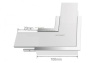 Угол Arlight S2-LINIA69-F-L90 прямой 021277