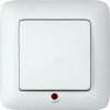 Выключатель 1-клавишный с подсветкой Schneider Electric Прима S16-053-BI