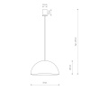 Подвесной светильник Nowodvorski Hemisphere Super S White 10695