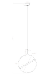 Подвесной светильник Arte Lamp Dolores A2565SP-1PB