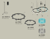 Комплект подвесного светильника Ambrella Light Techno Ring XR92091300 (A9209x2, C9242, C9238, N8488, N8480)