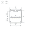 Профиль Arlight SL-LINE-5050-2000 WHITE (BY) (Алюминий) 062804