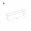Трековый магнитный светильник Arlight MAG-FLAT-25-L600-18W Warm3000 (BK, 100 deg, 24V, DALI) 046335