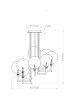 Потолочная люстра Garda Decor K2KG01P-8G