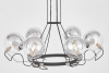 Подвесная люстра Lumina Deco LDP 9110-6 BK+CHR