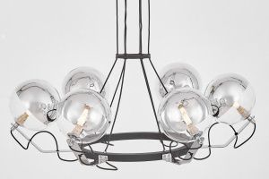 Подвесная люстра Lumina Deco LDP 9110-6 BK+CHR