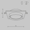 Встраиваемый светильник Maytoni Technical Hoop DL086-GX53-SQ-WB