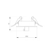 Чаша потолочная встраиваемая Arlight SPX-CANOPY-R60-C4 (BK) 046020