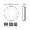 Встраиваемый светодиодный светильник Gauss Backlight Bubbles BL315